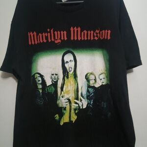 Black Marilyn Manson Band T-Shirt